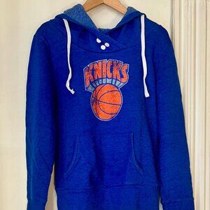 Vinatge NY Knicks, Adidas 4 snap hoody, sz:M  w/ Adidas logo on sleeve, HTF